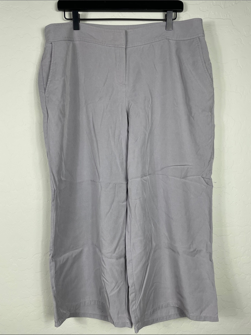 Eileen Fisher Light Gray Wide Leg Pants
